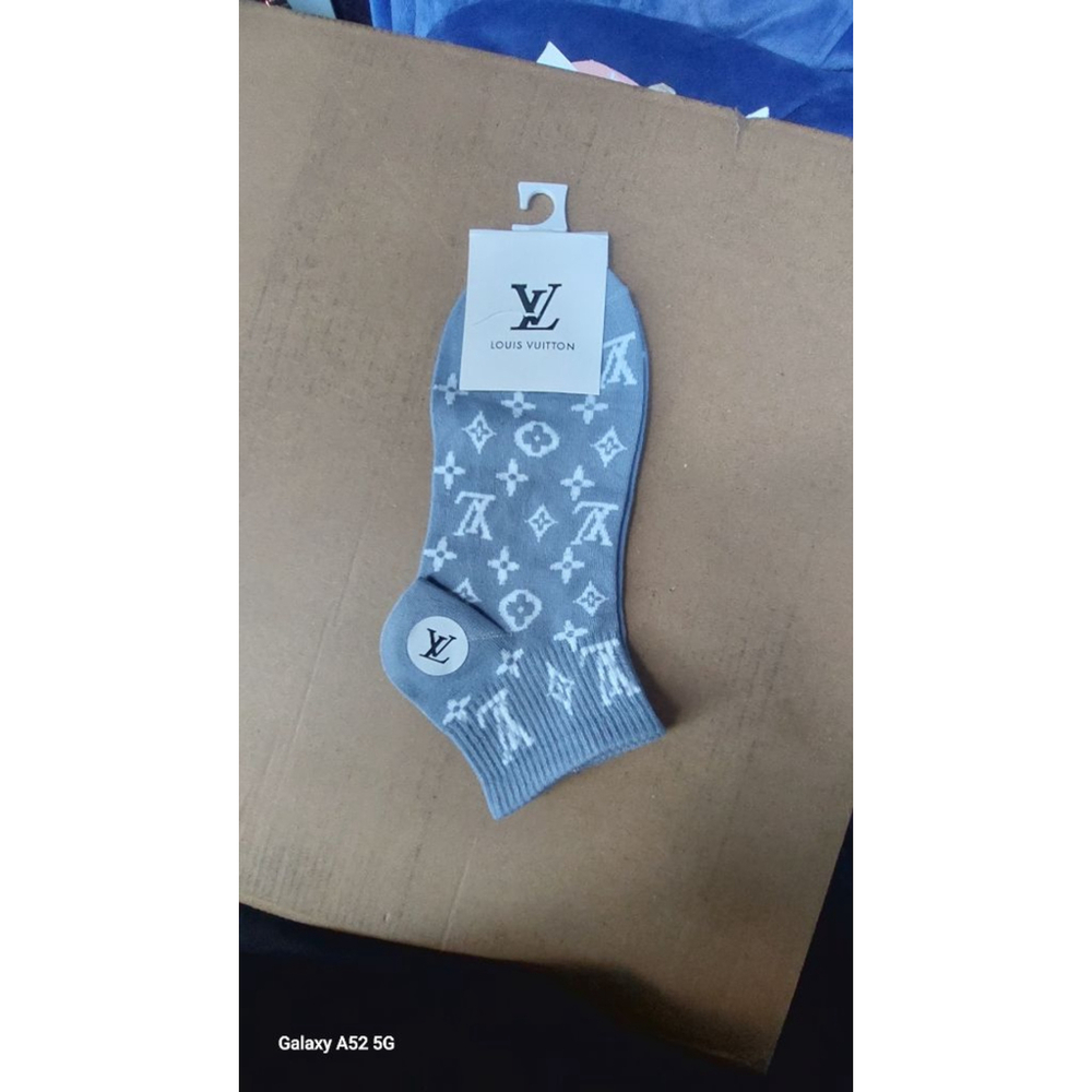 5 piece Monogram Unisex Ankle Socks women's 7-10 - Picture 7 of 7
